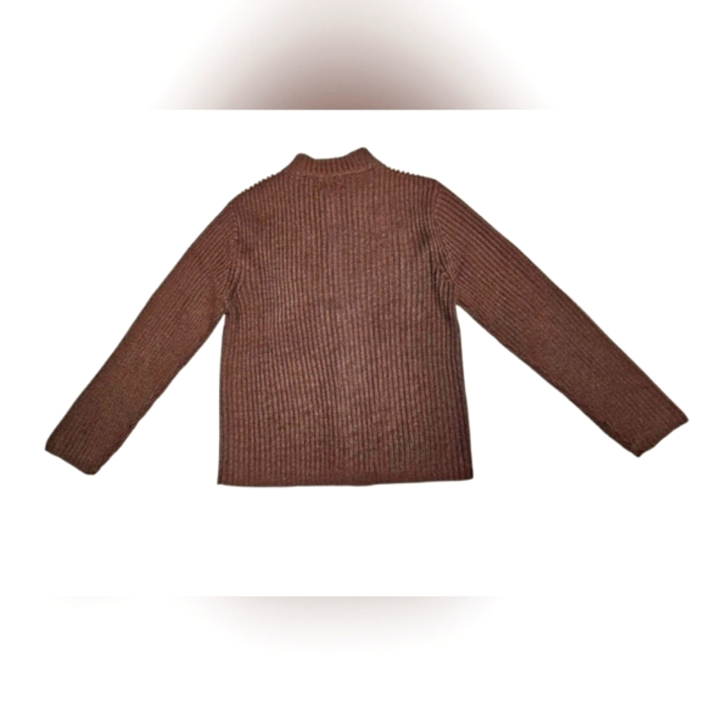 Vintage Designer Studio Western Leather Stitch Colorblock Zip up Jacket Brown - Picture 2 of 15